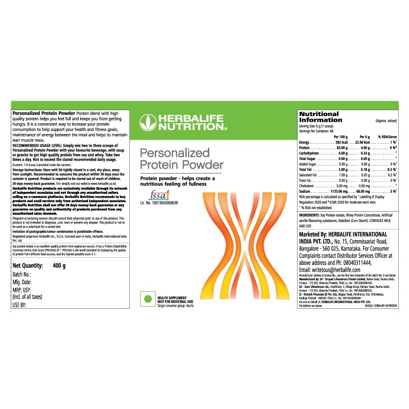 Personalized Protein Powder 400 g - Image 2