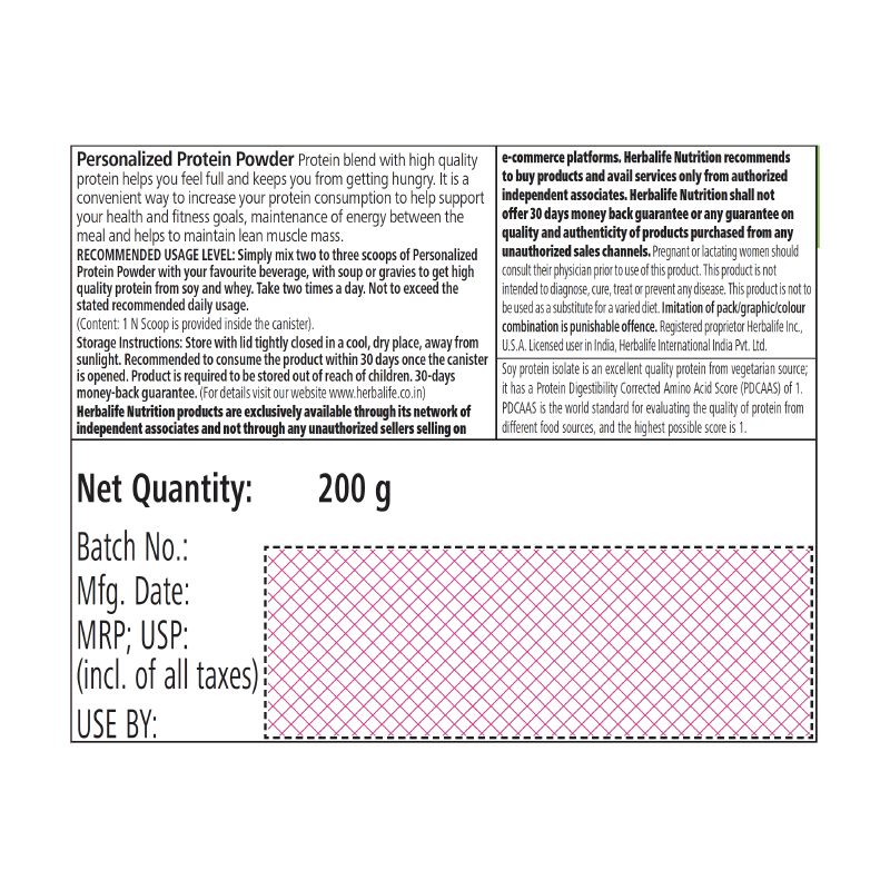 Personalized Protein Powder 200 g - Image 3